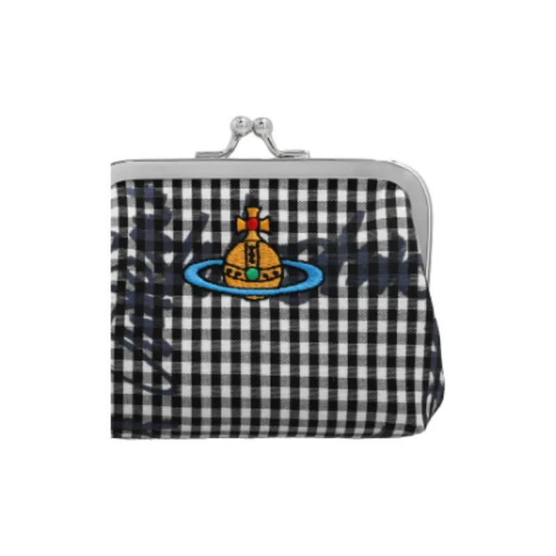 Vivienne Westwood Cotton Coin Purse Women's Black-1
