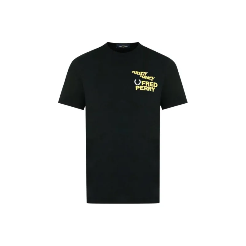 FRED PERRY T Shirts Men Black-0