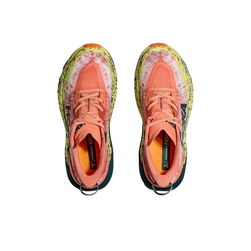 HOKA ONE ONE Speedgoat 6 Anti Slip Wear Resistant Low Top Running Shoes Women's Feldspar Orange-1