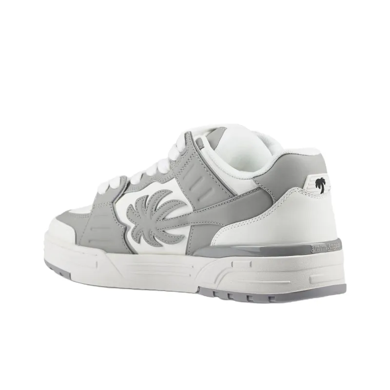 PALM ANGELS Low Top Skateboard Shoes Men's White Gray-2