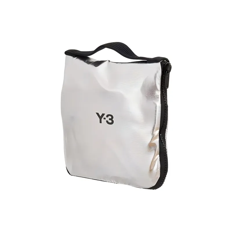 Y-3 Folding-design Metallic Tote Bag-1