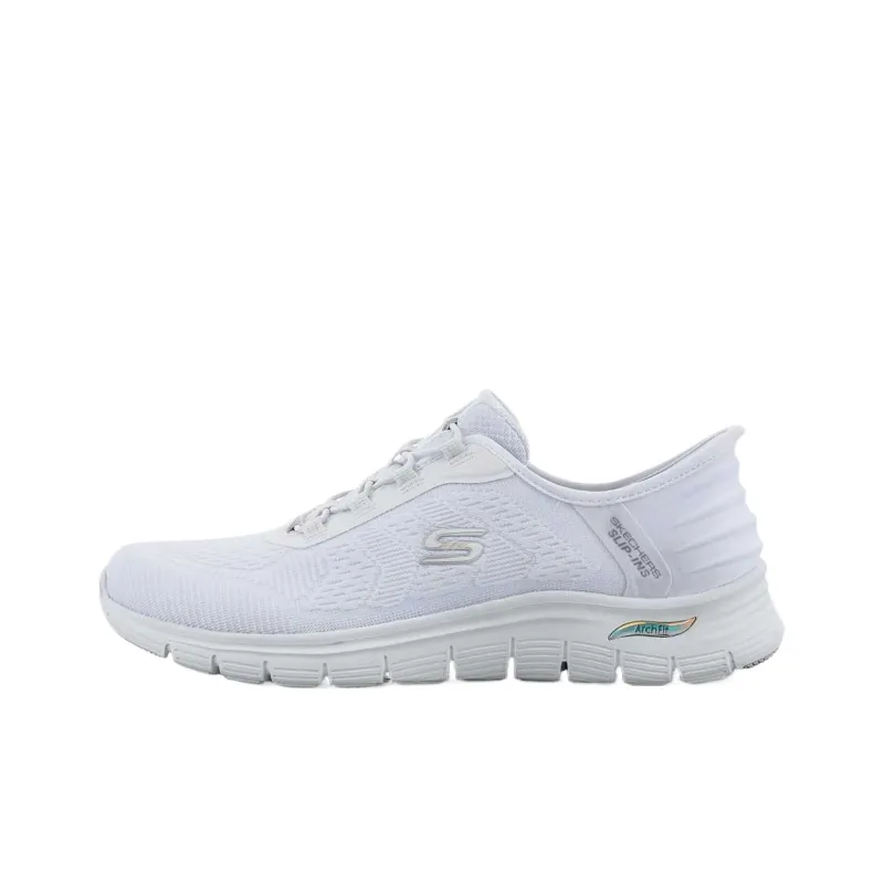 Skechers ARCH FIT VISTA Low Top Casual Shoes Women's White-0