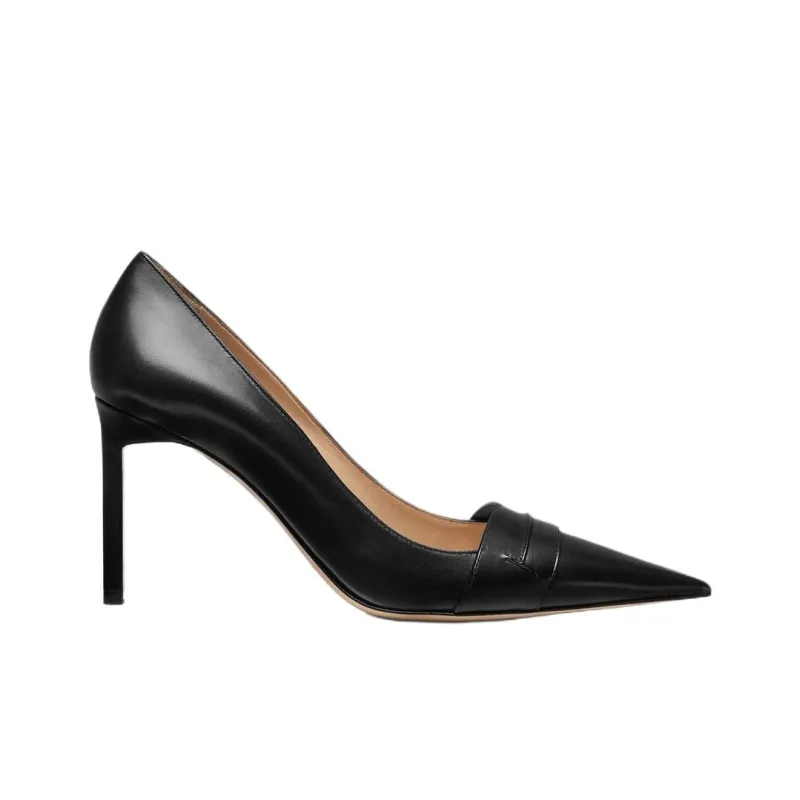 TF Slim Heel High Heels 8.5cm Women's Black-1