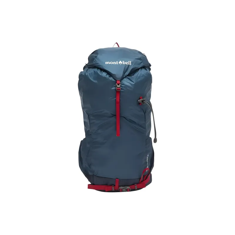 MONTBELL Nylon Outdoor Mountaineering Bag Backpack Regular Unisex Blue Black-0