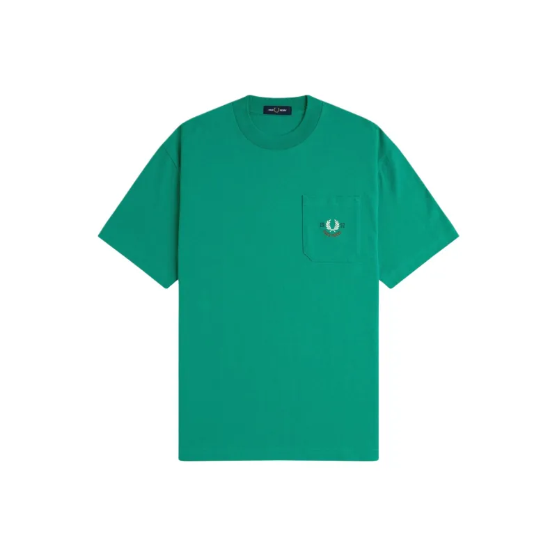 FRED PERRY T Shirts Men Green-0