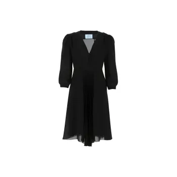 PRADA Long-Sleeved Dresses Women's Black