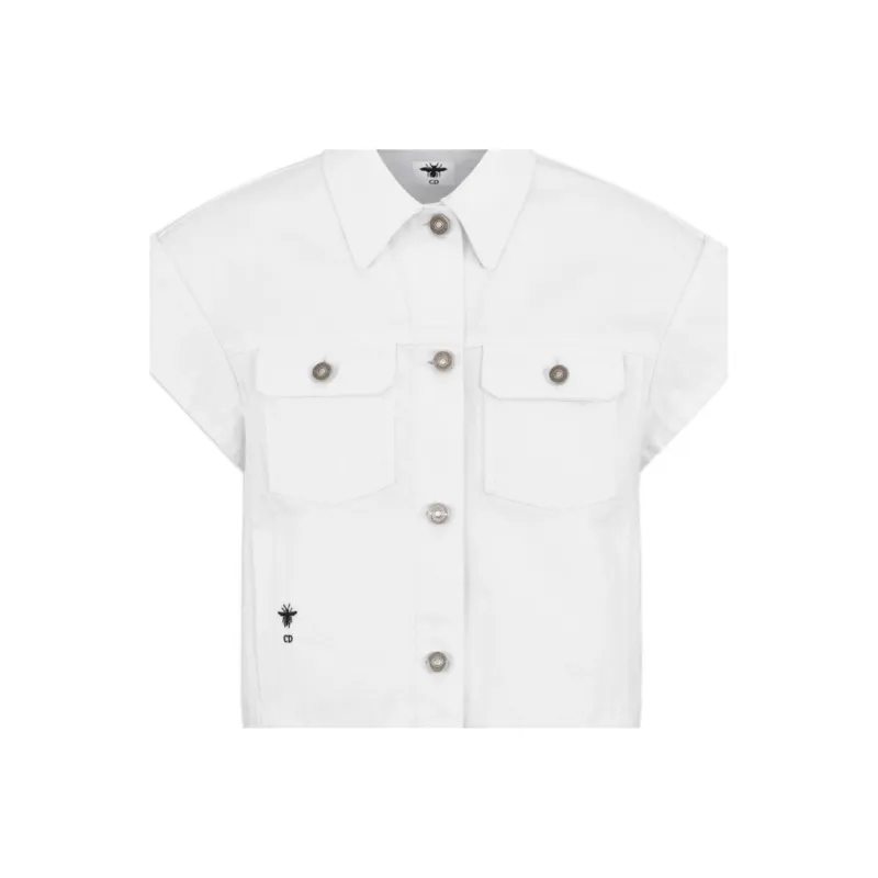 DIOR Denim Jacket Women's White-2