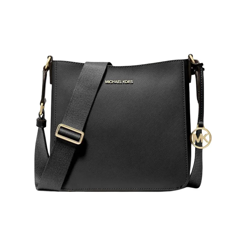 MICHAEL KORS Jet Set Travel Coated Canvas Single Compartment Crossbody Bag Trumpets Women's Black-0