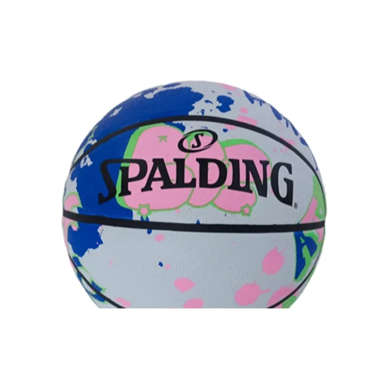 SPALDING Rubber Basketball Multicolor Size 7 Training Unisex-3