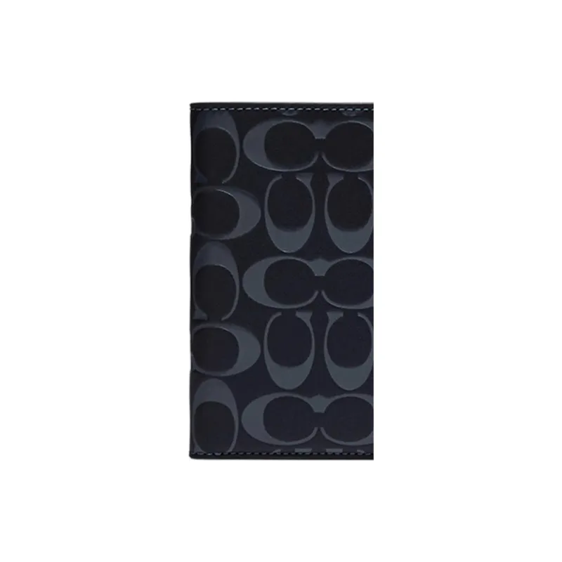 COACH Calfskin Document Bag, Wallet, Passport Holder Women's Black-3