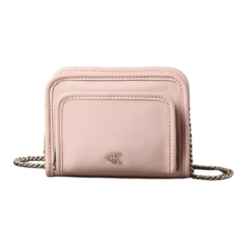 CALVIN KLEIN Recycled Polyester Camera Bag, Crossbody Bag, Shoulder Bag Women's Pink-0