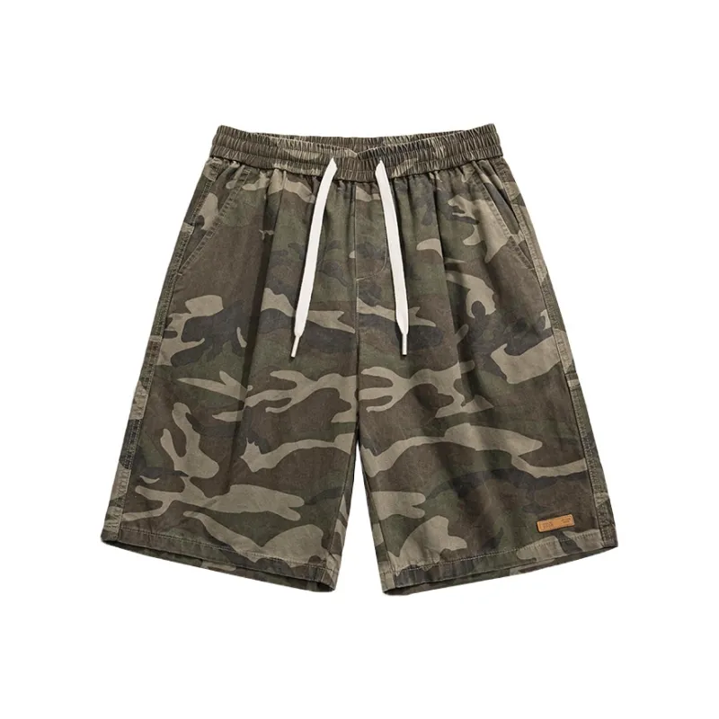 WOOD SOON Casual Trendy Brand Japanese Style Knee Length Pants Unisex-0