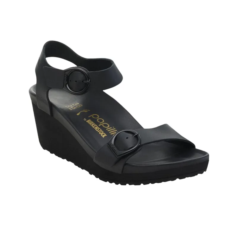 Birkenstock Soley Ring Buckle One Strap Sandals Women's Black-1