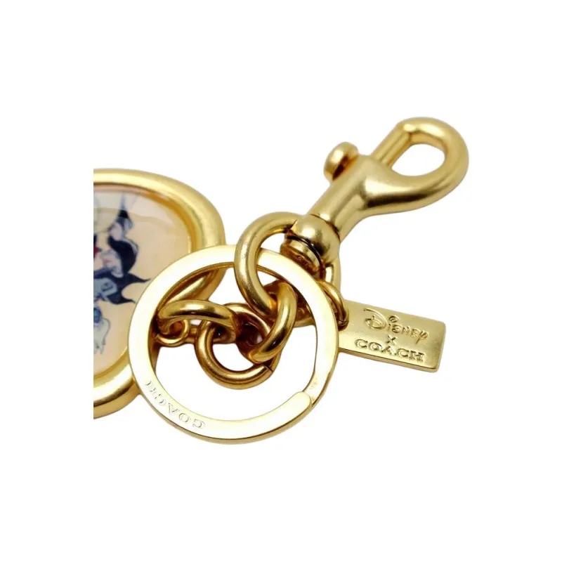 COACH Disney, Collaboration Metal With Enamel Bag Charm Bag Merch Women's Gold-3
