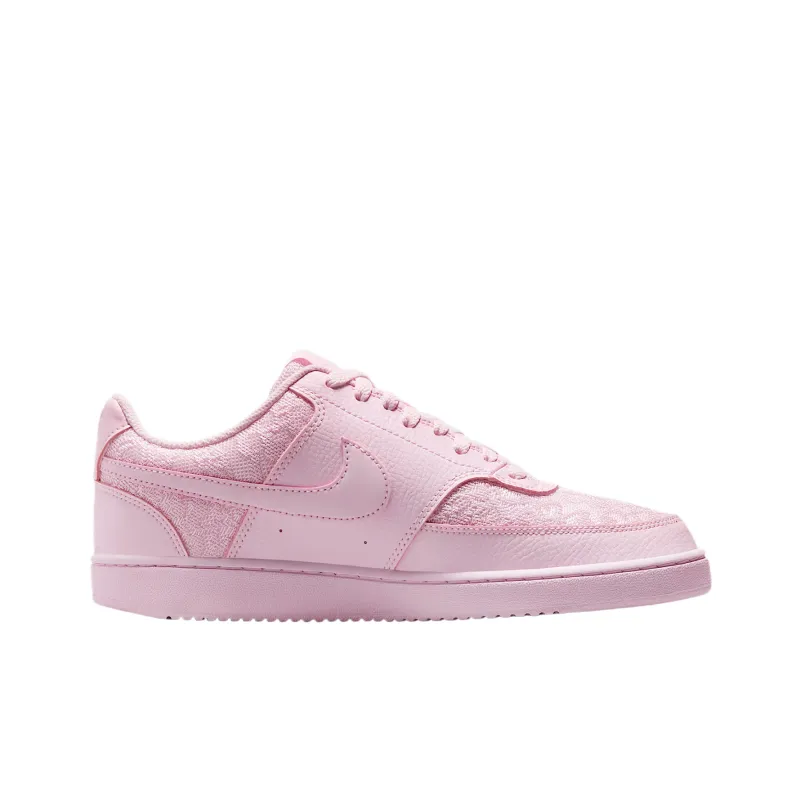 Nike Court Vision Low Top Skateboard Shoes Women's Pink-1