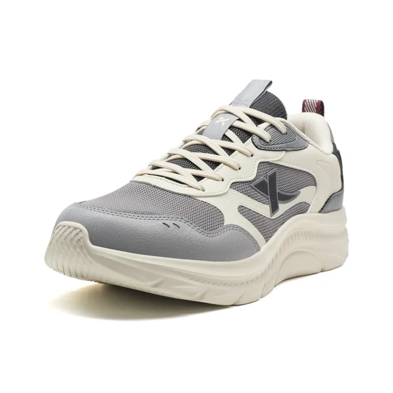 XTEP Cushioning And Breathable Low Top Casual City Commute Running Shoes Men's Smoke Gray-1