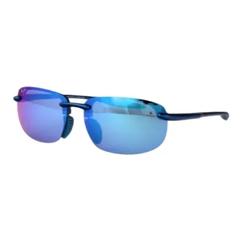 Maui Jim Nylon Irregular Shape Sunglasses Unisex Blue