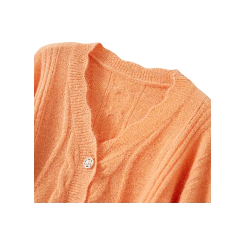 JINJU Sweaters Women's Orange-2