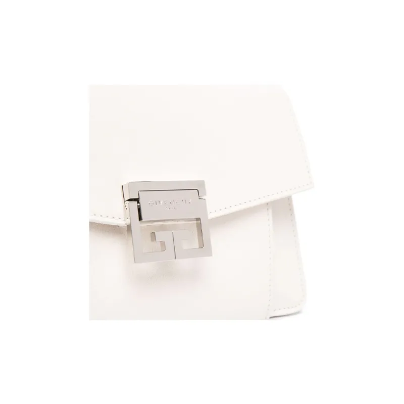 Givenchy Sheepskin Handbag, Crossbody Bag, Shoulder Bag Trumpets Women's White-3
