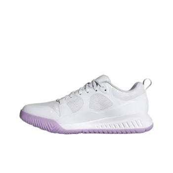 Adidas Court Team Bounce 2.0 Anti Slip Wear Resistant Low Top Training Shoes Women's White Purple