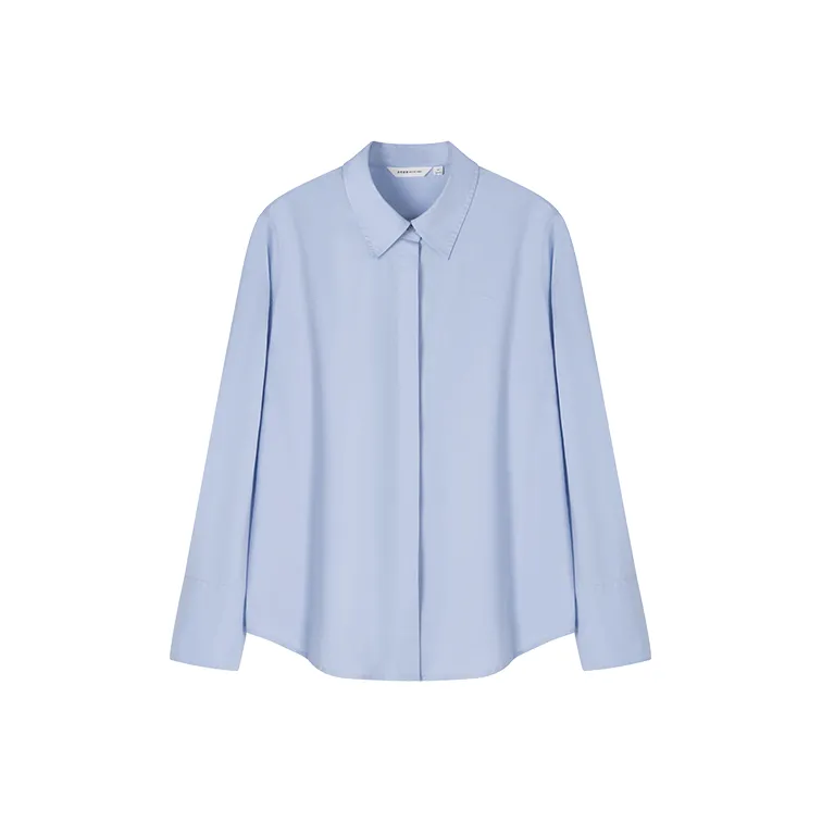Mo Han Yi Mei Shirts Women's Aqua Blue-0