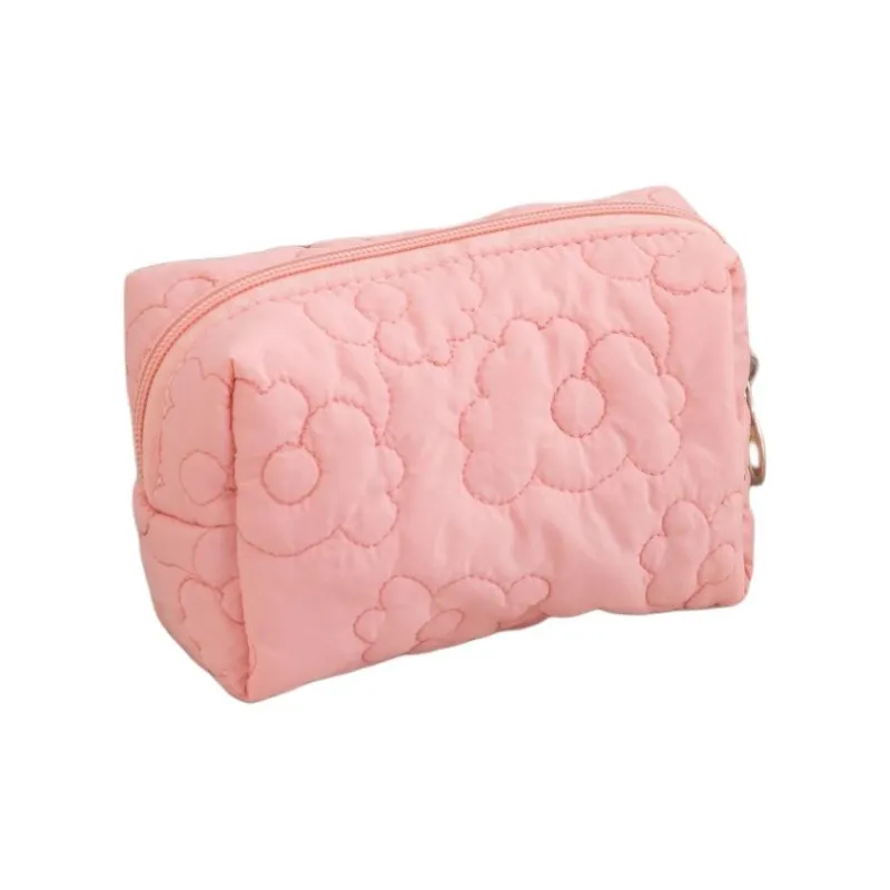 ZHIYIN Large Capacity Candy Quilting Floral Skincare Storage Bag Portable Toiletry Bag Make up Tools-5