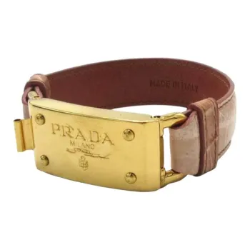 PRADA Metal Bracelets Unisex Gold