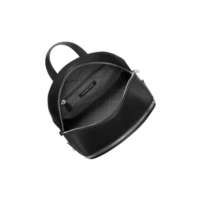MICHAEL KORS Leather Backpack Medium Size Unisex Black-1