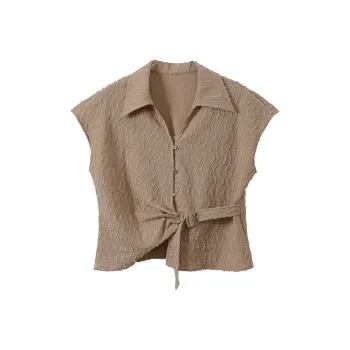 SHUXI Shirt Women's Annual Ring Firewood