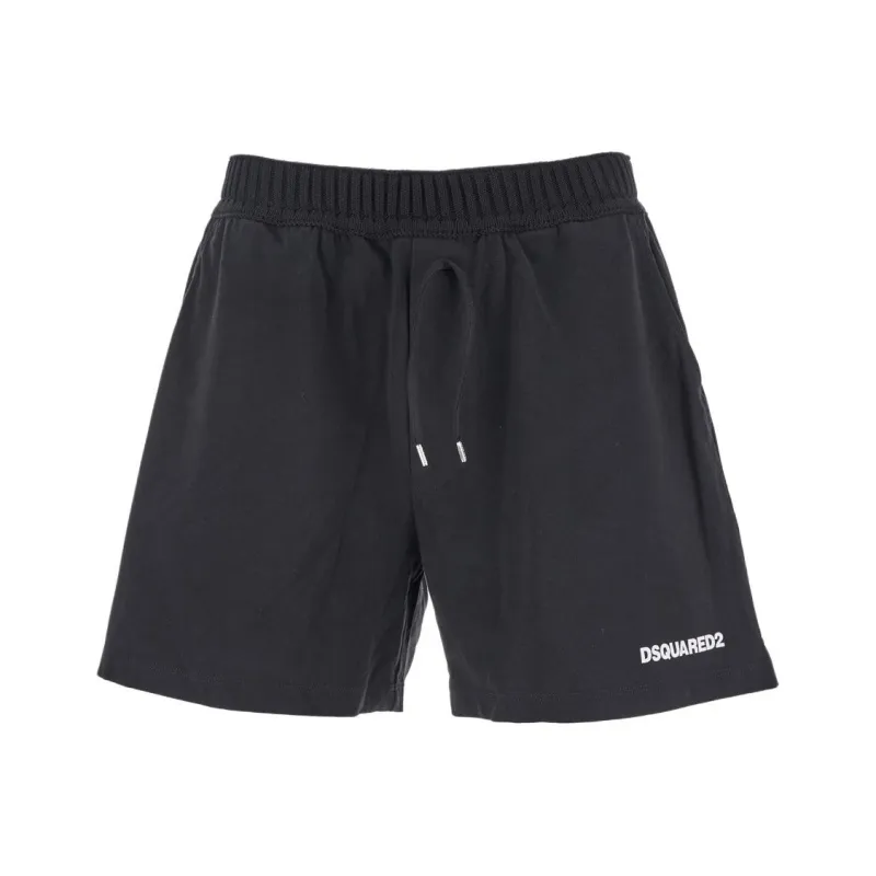 DSQUARED 2 Casual Shorts Men's Black-0