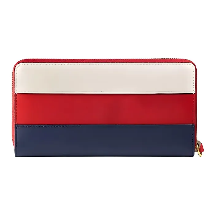 GUCCI Queen Margaret Leather Wallet Women's Red White Blue Multicolor-2
