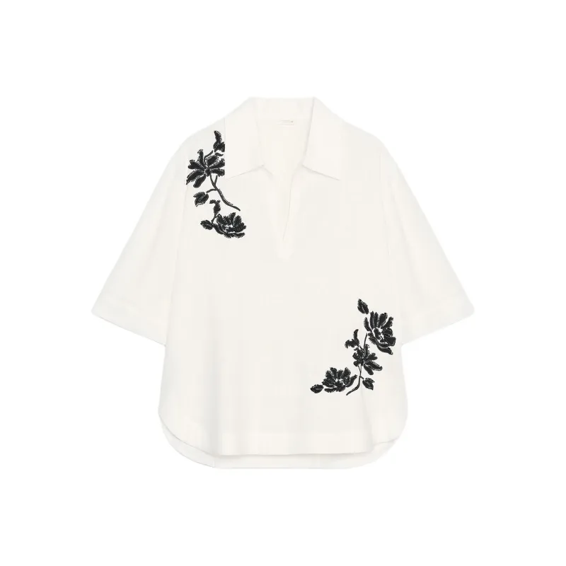 ZARA ZW Series Shirts Women's White/Black-0