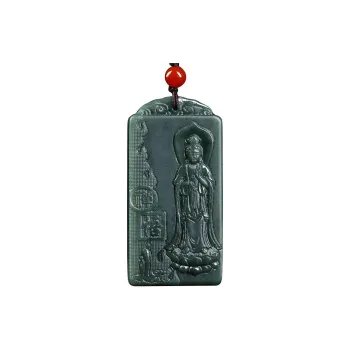 WANYUHUN Hetian Jade Pendants Green Jade Unisex