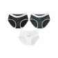 [3 Pack]Black+Dark Gray+White