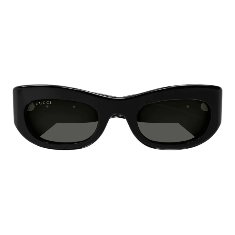 GUCCI Elastane, Elastane Irregular Shape Sunglasses Women's Black-0