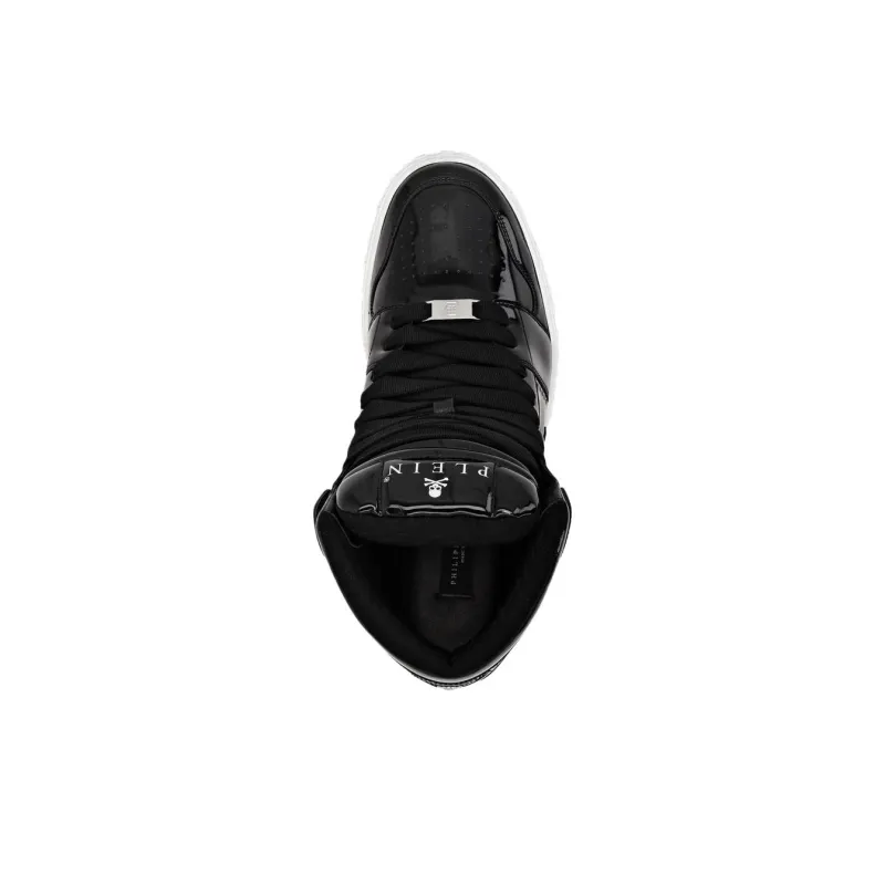PHILIPP PLEIN High Top Skateboard Shoes Unisex Black-2