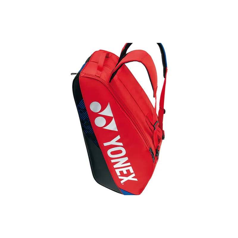 YONEX Badminton Racket Bags 2 Pcs Pack Sports Backpack Deep Red Unisex Front Storage Pocket-1