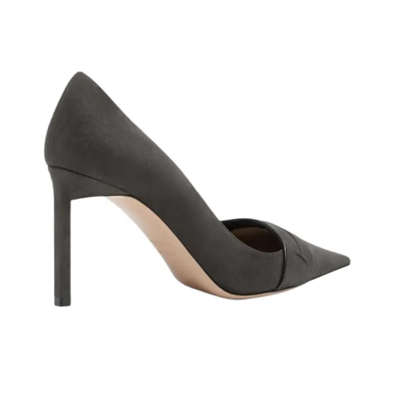 TF Slim Heel High Heels 8.5cm Women's Dark Gray-3