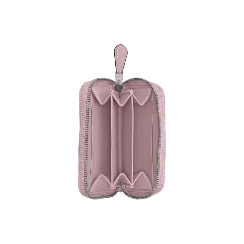 COACH Nappa Leather Card Holder Trumpets Women's Pink-2