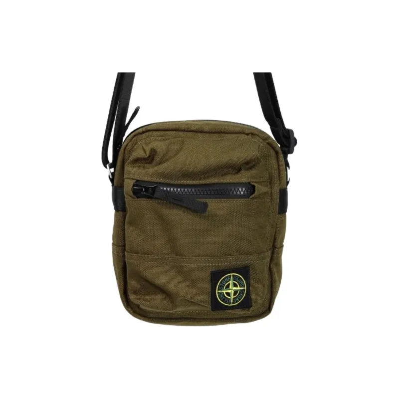 STONE ISLAND Polyamide Crossbody Bag, Shoulder Bag Men's Green-1