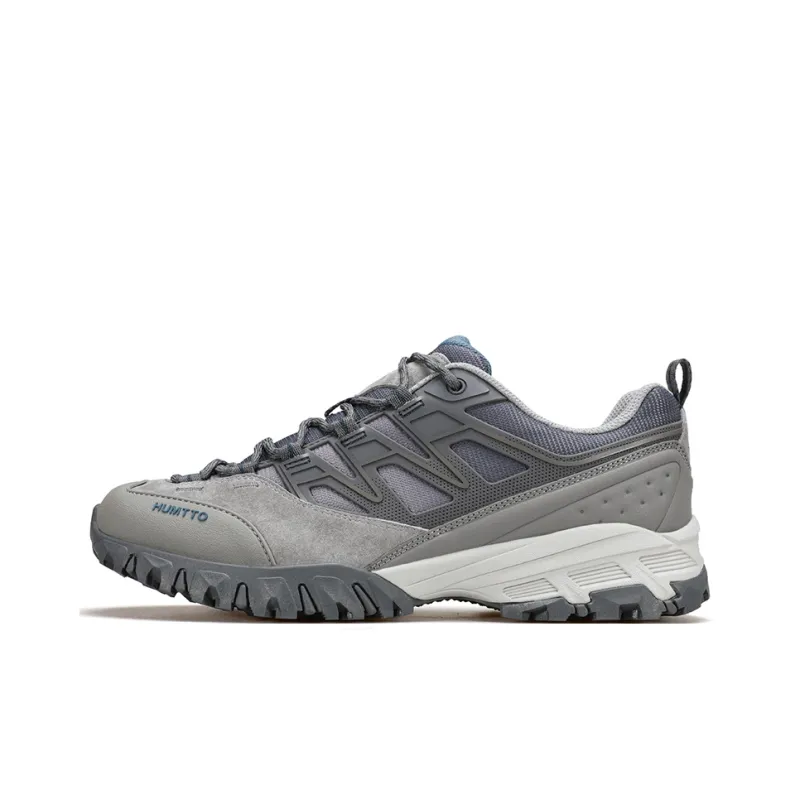 HUMTTO Cushioning Slip Resistant Balance Low Top Hiking Shoes Men's Dark Gray-0