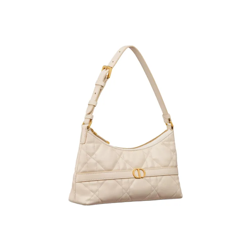 DIOR Miss Caro Sheepskin Shoulder Bag Mini Women's Light Ivory-1