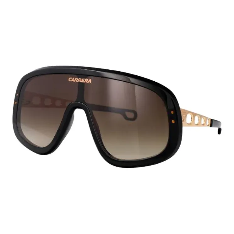 CARRERA Plastic Irregular Shape Sunglasses Men's Black-0