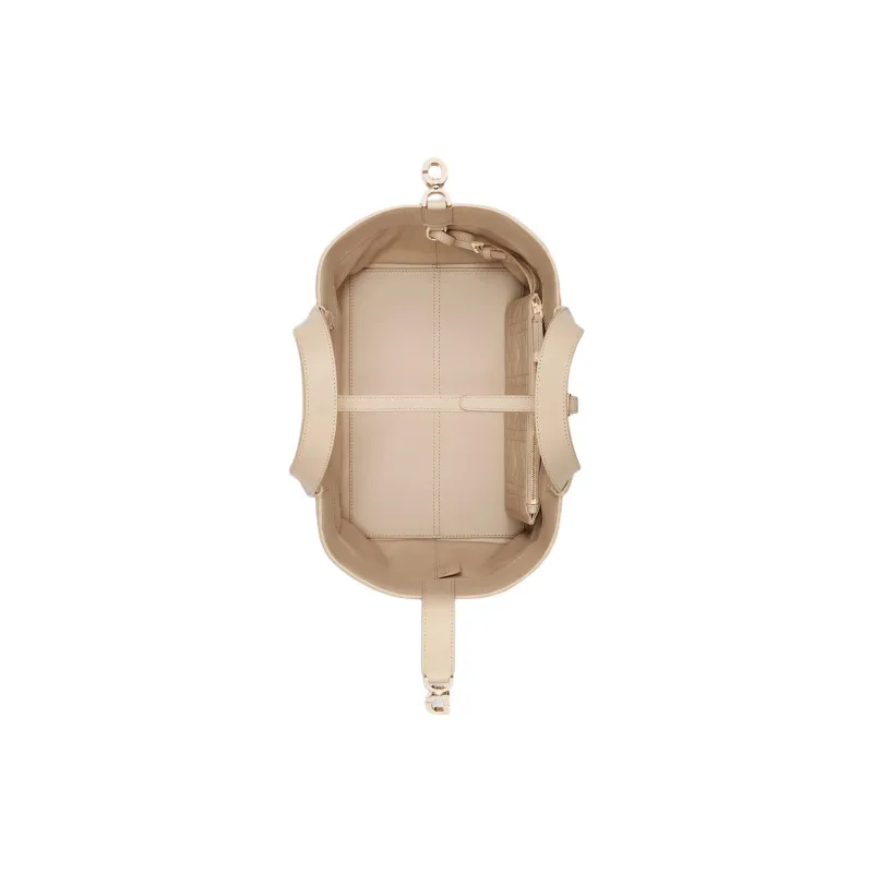 DIOR Toujours Cow Leather Native Bag, One Shoulder Handbag Medium Size Women's Pink Beige-5