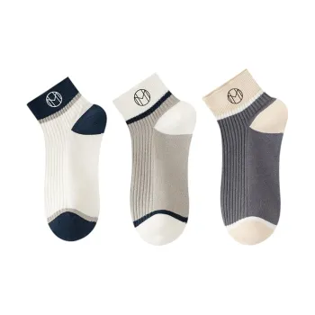 TLXT Ankle Socks Men's Students Outdoor Sports Fitness, Moisture Wicking Odor Resistant, Soft Comfortable Antibacterial