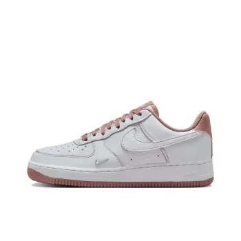 Nike Air Force 1 Abrasion Resistant Low Top Skateboard Shoes Women's White Pink