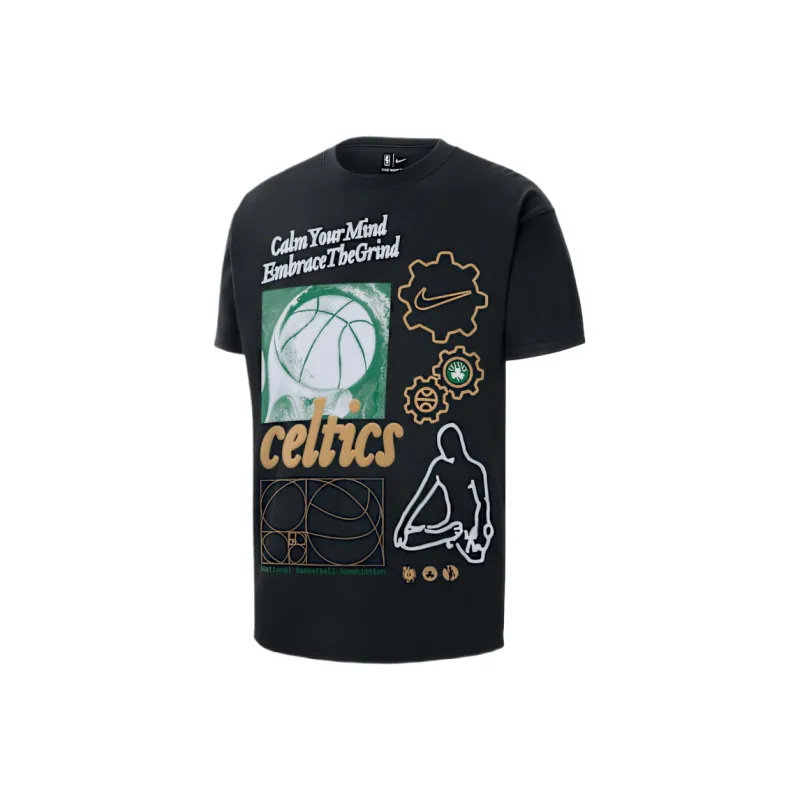 Nba X Nike Boston Celtics T Shirts Men Black-0