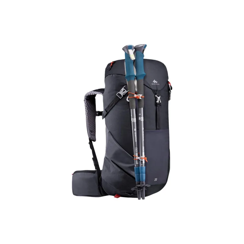 DECATHLON 20L Mountaineering Bag Outdoor Bag Polyester Graphite Black Unisex-5