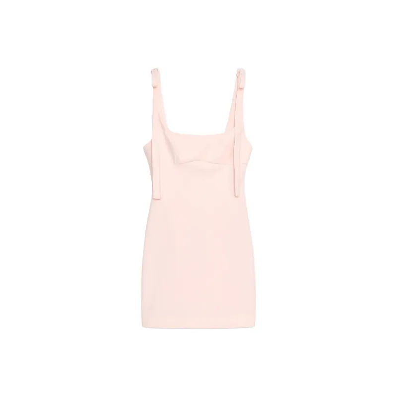 ZARA Sleeveless Dresses Women's Light Pink Red-0