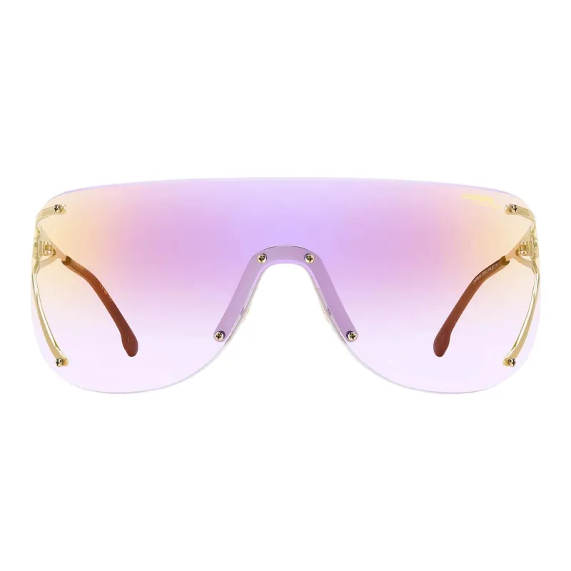 CARRERA Metal Irregular Shape Sunglasses Unisex Gold-1